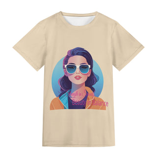 Unisex All-Over Print Adult Short Sleeve Tshirt K-AROLE Beauty in Balance - K-AROLE