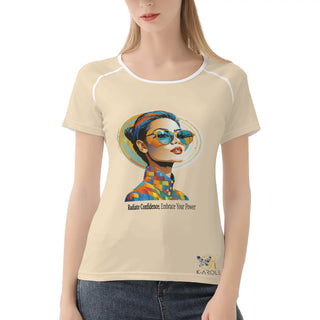 Fearless Heart, Limitless Dreams K-AROLE Womens  T shirt - K-AROLE