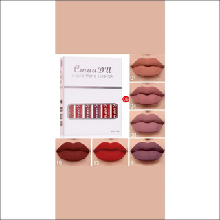 6 Boxes Of Matte Non-stick Cup Waterproof Lipstick Long Lasting Lip Gloss