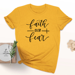 Faith Over Fear Christian T-Shirt Religion Clothing For Women Faith Shirt K-AROLE