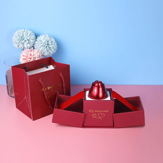 Exquisite K - AROLE™️ Vintage Style Red Velvet Jewelry Box - K - AROLE