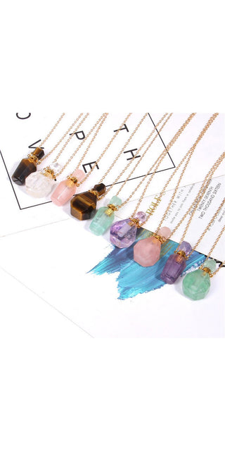 K-AROLE™️ Perfume Bottle Crystal Pendant Necklace