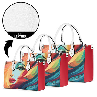 K - AROLE™️ Vibrant Multicolored Leather Tote Bag - Exquisite Artistry - K - AROLE