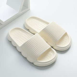Wave Bottom Slippers Women's Home Shoes with Non-slip Bathroom Soles
