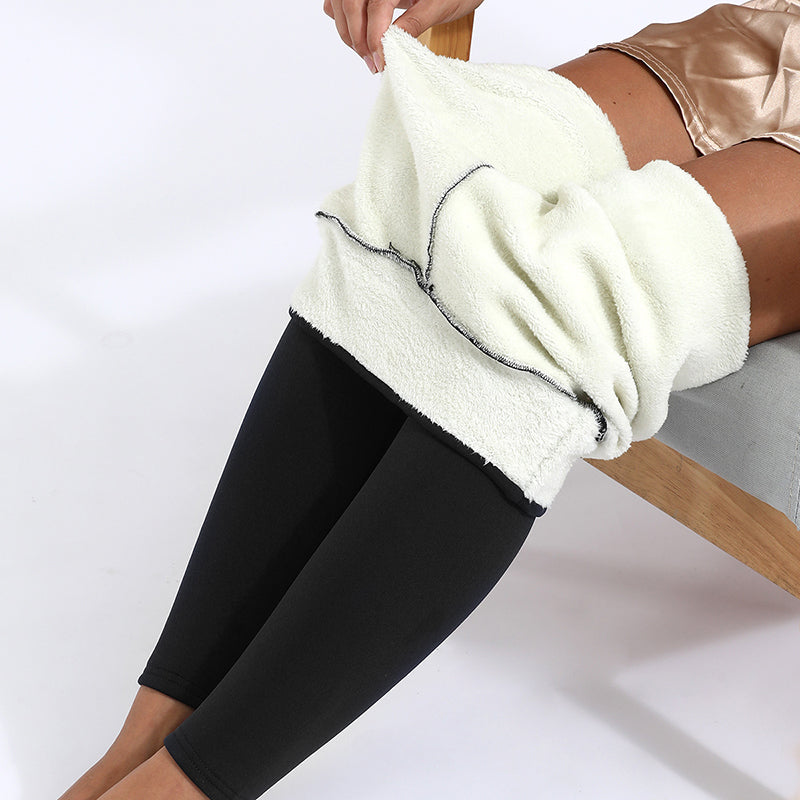 Winter Leggings Warm Thick High Stretch Lamb Cashmere