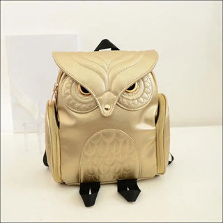 Chic and Charming Black Owl Backpack - sac a dis