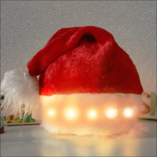 Christmas Hat LED Light Plush Children’s Adult