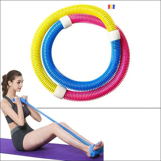 Colorful Resistance Exercise Loop Set - Versatile Fitness Bands for Home Workout - K - AROLE