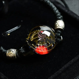 Cosmic starry sky glass ball bracelet gold wire K-AROLE