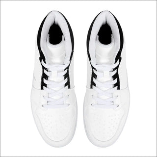 D16 High-Top Synthetic Leather Sneakers - White - sneakers