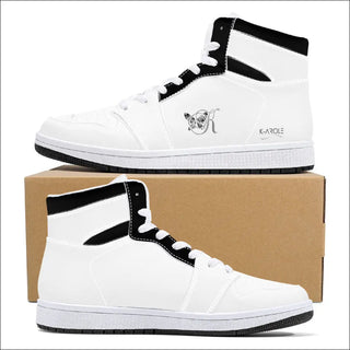 D16 High-Top Synthetic Leather Sneakers - White - sneakers