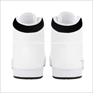 D16 High-Top Synthetic Leather Sneakers - White - sneakers