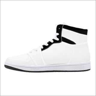 D16 High-Top Synthetic Leather Sneakers - White - sneakers