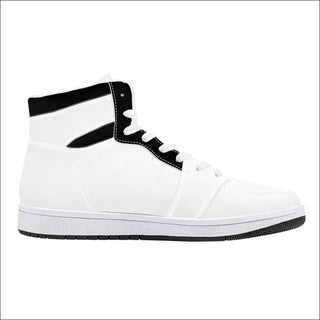 D16 High-Top Synthetic Leather Sneakers - White - sneakers