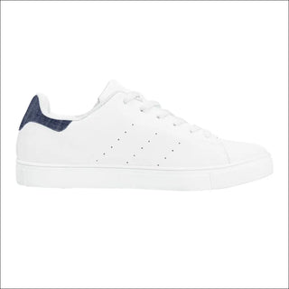 D27 Low-Top Synthetic Leather Sneakers - White - sneakers