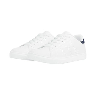 D27 Low-Top Synthetic Leather Sneakers - White - sneakers