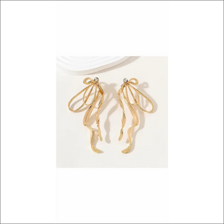 Elegant Cascading Tasseled Hoop Earrings - E3958 Gold