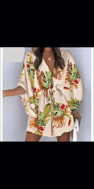 K - AROLE™️ Ethereal Floral Print Mini Dress - K - AROLE