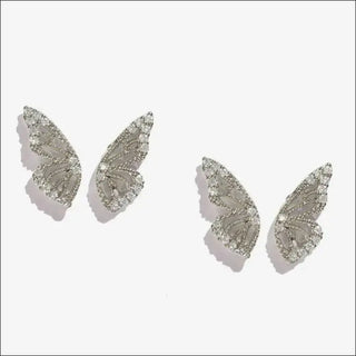 Exaggerated Bohemian Crystal Butterfly Earrings K-AROLE