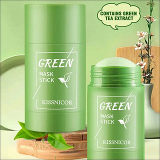 Face Clean Mask Green Tea Cleansing Stick Mask Smear Acne Shrink Blackhead Moisturizing Deep Cleansing Mask Film 40G Pores