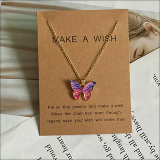 Fashion Women Necklace Korea Style New Butterfly Pendant Necklace Gift For Girl  Cute Lovely Neck Jewelry Wholesale Dropshipping K-AROLE