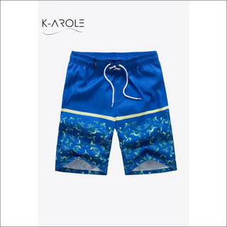 Colorful printed athletic shorts with lace-up waistband from K-AROLE's women's fashion collection