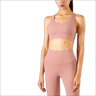 Gather Strength Wrap Mesh Panel Stylish Yoga Bra K-AROLE