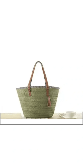 K - AROLE™️ Premium Woven Tote Bag for Women - K - AROLE