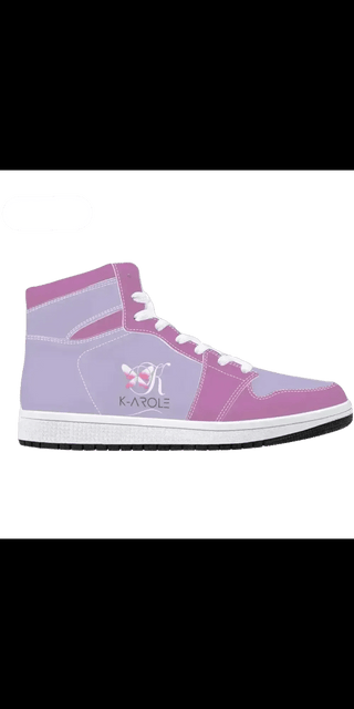 K - Arole High - Top Pastel Leather Sneakers - K - AROLE