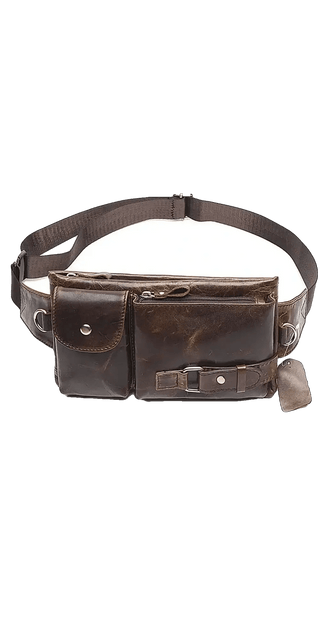 K - AROLE™️ Homme Echt - Leather Convertible Belt Bag - K - AROLE