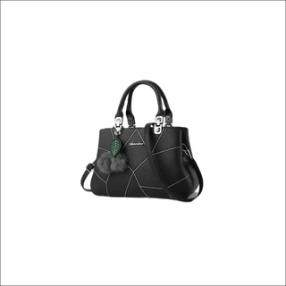 K-AROLE™️ Chic Geometric Tote Bag - Lavender - Black - bags