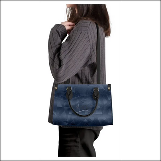 K-AROLE™️ Chic Navy Blue Leather Tote Bag - One Size - bags