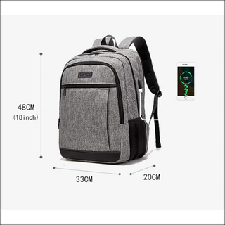 K - AROLE™️ Convertible Travel Backpack with USB Charging Port - K - AROLE