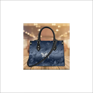 K-AROLE™️ Elegant Navy Blue Tote Bag with Metallic