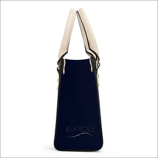 K-AROLE™️ Elegant Quilted Navy Blue Designer Tote Bag