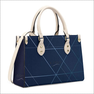 K-AROLE™️ Elegant Quilted Navy Blue Designer Tote Bag