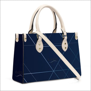 K-AROLE™️ Elegant Quilted Navy Blue Designer Tote Bag