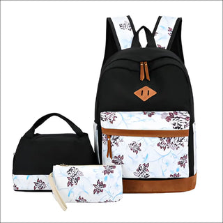 K-AROLE™️ Floral Backpack and Lunch Bag Set - Stylish