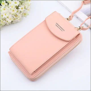 K-AROLE™️ Luxurious Leather Crossbody Bag - SOFT PINK - bags