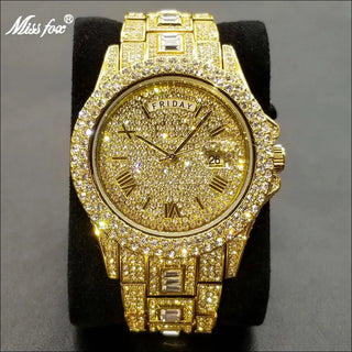 K-AROLE™️ Luxury Diamond Encrusted Men’s Timepiece - Gift