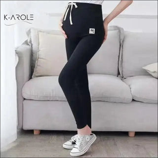 K - AROLE™️ Supportive Maternity Leggings - Comfortable Stretch for Expecting Moms - K - AROLE