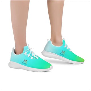 K-AROLE™️ Mint Green Lace-Up Front Running Shoes popcustoms