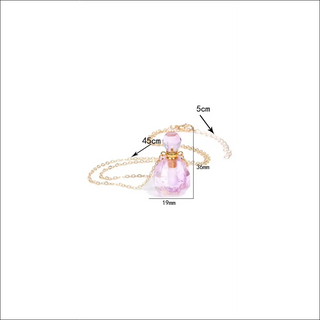 K-AROLE™️ Perfume Bottle Crystal Pendant Necklace