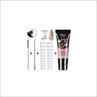 Poly Extention Gel Set with Acrylic Gel Kit, Nail Tips, and Nail Art Tools for Fashionable Nail Designs