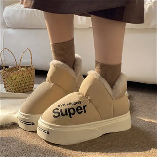 K - AROLE™️ Super Soft Fleece Lined Platform Slippers - K - AROLE