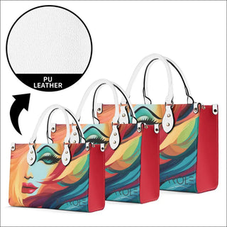 K-AROLE™️ Vibrant Multicolored Leather Tote Bag