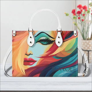 K-AROLE™️ Vibrant Multicolored Leather Tote Bag