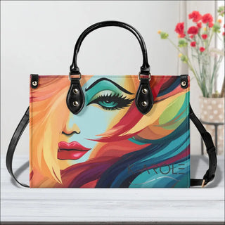 K-AROLE™️ Vibrant Multicolored Leather Tote Bag