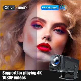 Magcubic Android K Projector 4K Native 1080P Dual Wifi6 BT5.0 Cinema Outdoor Portable Projetor Upgrated HY300 - K - AROLE