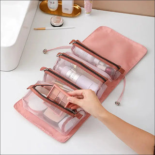 Medium Polyester Cosmetic Bag | Trendy Design | 4-Piece Set | Shop Now! K-AROLE